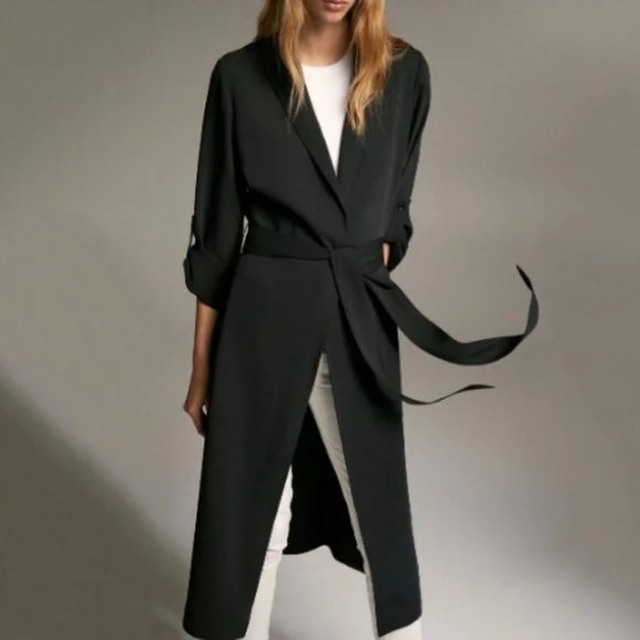Aritzia Babaton Kahlo Robe Duster Cardigan Jacket Open Front, long version, XXS - Picture 1 of 14